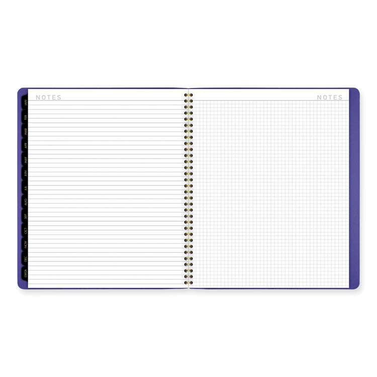 Contemporary Monthly Planner, 11.38 x 9.63, Purple Cover, 12-Month (Jan to Dec): 2025