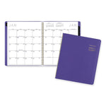 Contemporary Monthly Planner, 11.38 x 9.63, Purple Cover, 12-Month (Jan to Dec): 2025