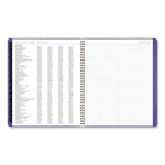 Contemporary Monthly Planner, 11.38 x 9.63, Purple Cover, 12-Month (Jan to Dec): 2025