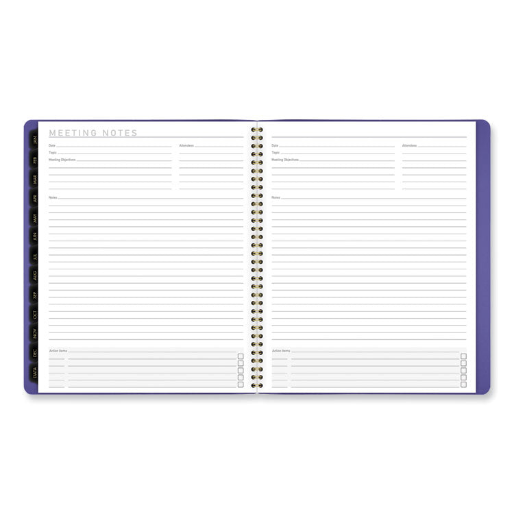 Contemporary Monthly Planner, 11.38 x 9.63, Purple Cover, 12-Month (Jan to Dec): 2025