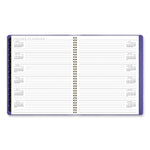 Contemporary Monthly Planner, 11.38 x 9.63, Purple Cover, 12-Month (Jan to Dec): 2025