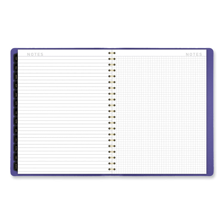 Contemporary Weekly/Monthly Planner, 11.38 x 9, Purple Cover, 12-Month (Jan to Dec): 2025