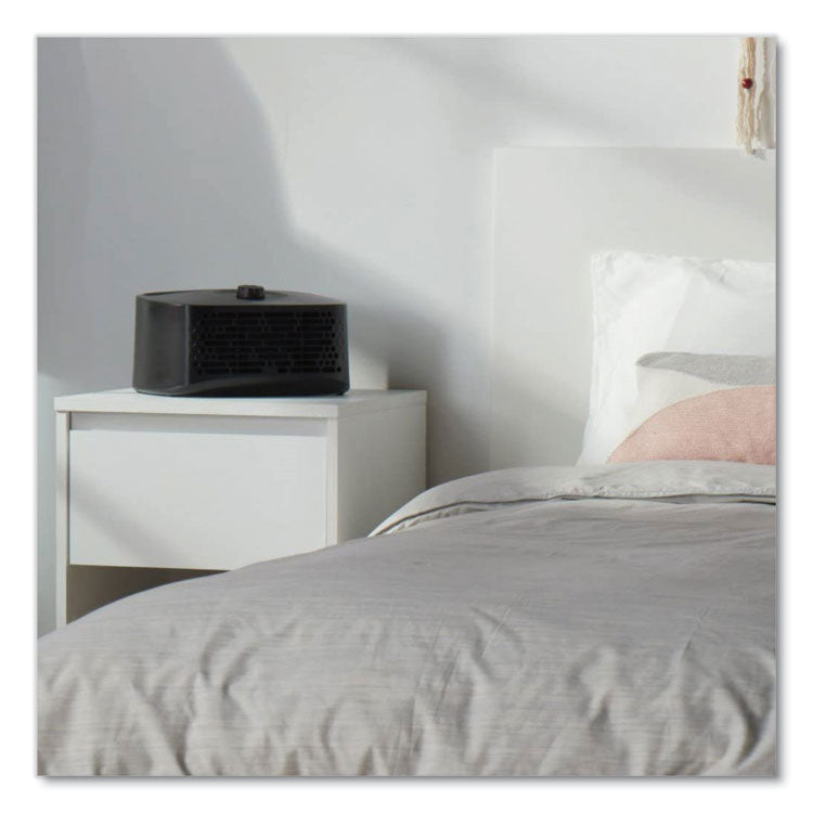 True HEPA Tabletop Air Purifier, 90 sq ft Room Capacity, Black