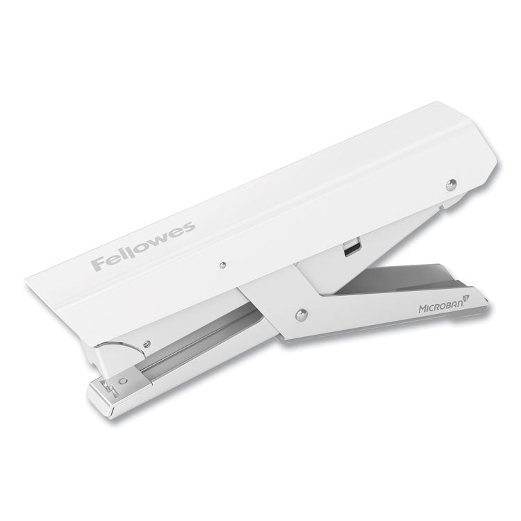 LX890 Handheld Plier Stapler with Antimicrobial Protection, 40-Sheet Capacity, 0.25"/0.31" Staples, White