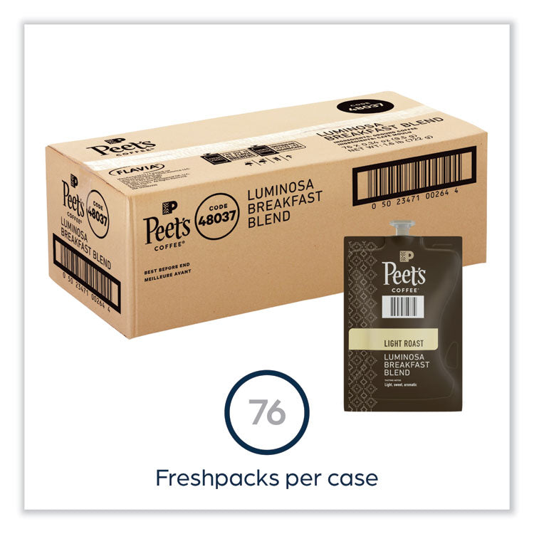 FLAVIA Ground Coffee Freshpacks, Colombia Luminosa, 76/Carton