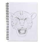 UCreate Poly Cover Sketch Book, 43 lb Cover Paper Stock, Black Cover, (75) 12 x 9 Sheets