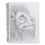 UCreate Poly Cover Sketch Book, 43 lb Cover Paper Stock, Black Cover, (75) 12 x 9 Sheets