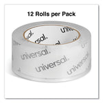 Deluxe General-Purpose Acrylic Box Sealing Tape, 3" Core, 1.88" x 109 yds, Clear, 12/Pack
