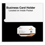 Laminated Two-Pocket Folder, Cardboard Paper, 100-Sheet Capacity, 11 X 8.5, Black, 25/box