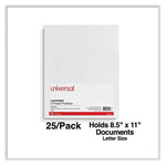 Laminated Two-Pocket Portfolios, Cardboard Paper, 100-Sheet Capacity, 11 X 8.5, White, 25/box
