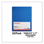 Laminated Two-Pocket Folder, Cardboard Paper, 100-Sheet Capacity, 11 X 8.5, Blue, 25/box