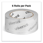 Deluxe General-Purpose Acrylic Box Sealing Tape, 1.7 mil, 3" Core, 1.88" x 109 yds, Clear, 6/Pack