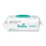 Sensitive Baby Wipes, 1-Ply, 6.7 x 7, Unscented, White, 84/Pack, 7/Carton