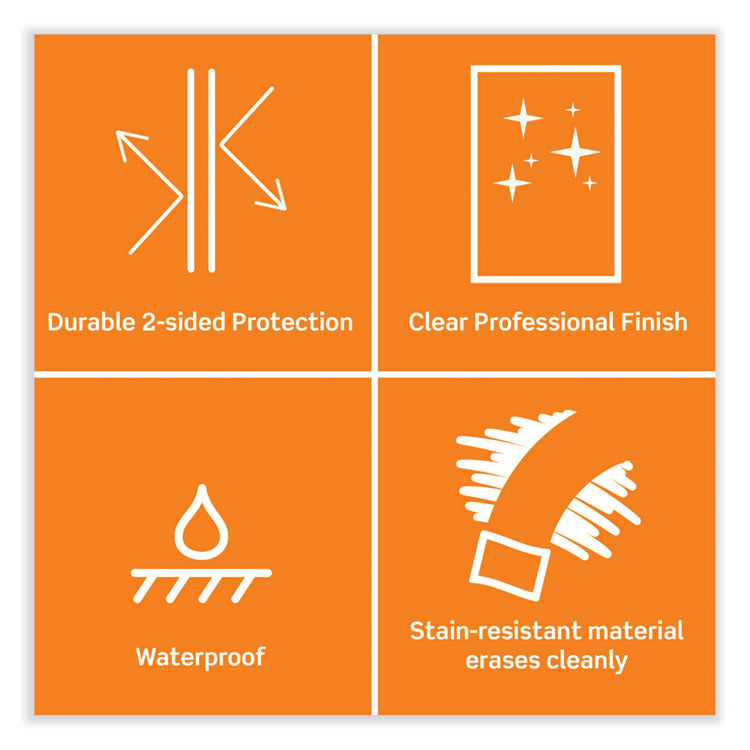 Laminating Pouches, 3 mil, 8.9 x 11.4, Clear, 20/Pack