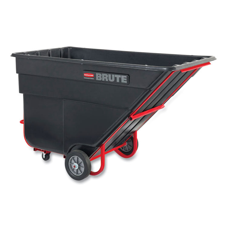 1.5 cu yd BRUTE Rotomolded Tilt Truck, 1,200 lb Capacity, Black