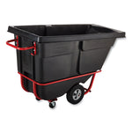 0.5 cu yd BRUTE Rotomolded Tilt Truck, 850 lb Capacity, Black