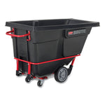 1 cu yd BRUTE Rotomolded Tilt Truck, 1,250 lb Capacity, Black