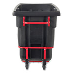1 cu yd BRUTE Rotomolded Tilt Truck, 1,250 lb Capacity, Black