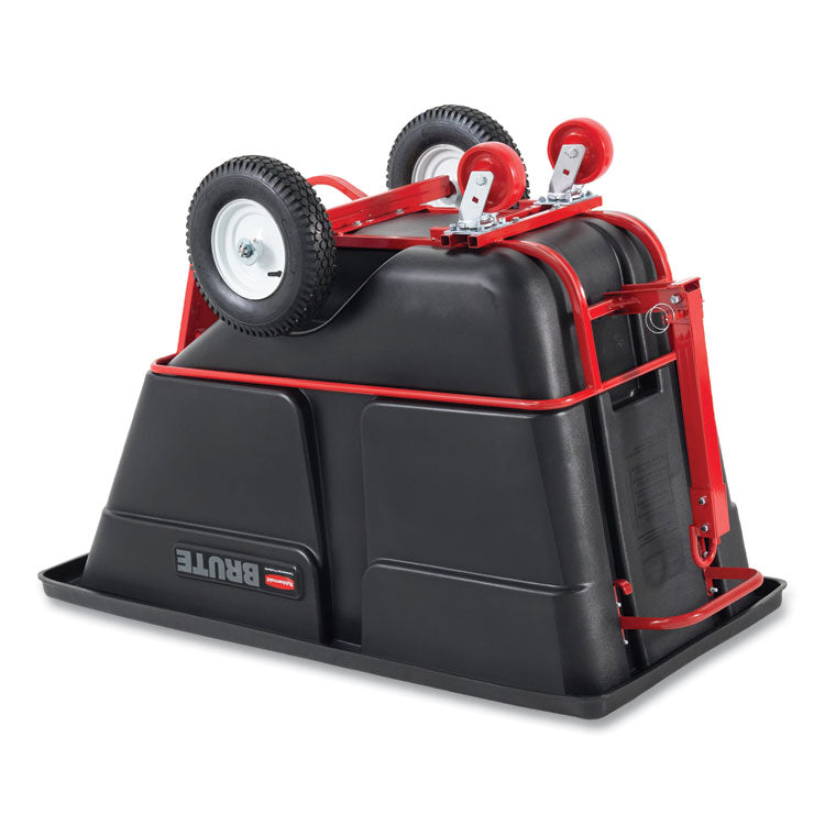 1.5 cu yd BRUTE Rotomolded Towable Tilt Truck, 2,100 lb Capacity, Black