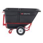 1.5 cu yd BRUTE Rotomolded Towable Tilt Truck, 2,100 lb Capacity, Black