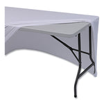 iGear Fabric Table Cover, Polyester, 30 x 72, White