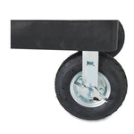 BRUTE Heavy-Duty Utility Cart with Lipped Shelves, Plastic, 2 Shelves, 500 lb Capacity, 17.13" x 38.5" x 38.88", Black