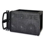 BRUTE Heavy-Duty Utility Cart with Lipped Shelves, Plastic, 2 Shelves, 500 lb Capacity, 25.9" x 45.2" x 32.2", Black