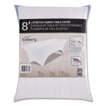 iGear Fabric Table Cover, Polyester, 30 x 96, White