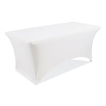 iGear Fabric Table Cover, Polyester, 30 x 72, White