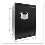 Digital Steel Security Safe with Drop Slot, 15 x 7.8 x 22, 2.87 cu ft, Black