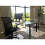 Desktop Free Standing Acrylic Protection Screen, 59 X 5 X 24, Frost