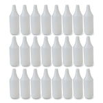 Embossed Plastic Spray Bottle, 32 oz, Clear, 24/Carton