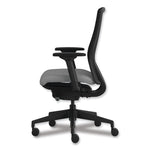 Nucleus Series Recharge Task Chair, 16.63 to 21.13 Seat Height, Frost Seat, Black Back, Black Base
