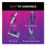 WetJet Mop Starter Kit with 10 Pads and 1 Cleaner, 11.3 x 5.4 Head, Silver Handle