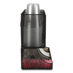 Network Collection 2-Tier 6-Compartment Coffee Cup and Condiment Countertop Organizer, 5 x 13 x 11.5, Black