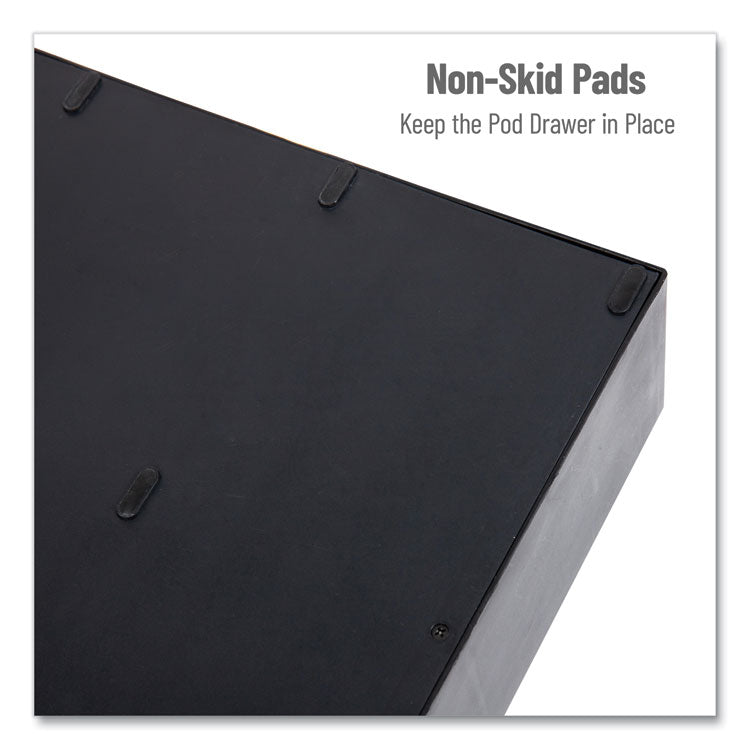 2-Tier 6-Drawer Single Serve Coffee Pod Drawer, 14 x 12.25 x 4.75, Black