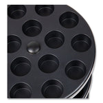 Anchor Collection 3-Tier Single Serve Pod Carousel Countertop Organizer, 9.5 x 9.5 x 11.75, Black