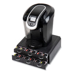 2-Tier 6-Drawer Single Serve Coffee Pod Drawer, 14 x 12.25 x 4.75, Black