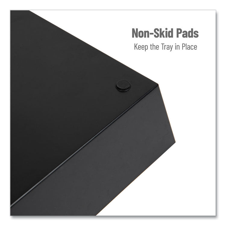 Anchor Collection 5-Compartment Snack Organizer, 12 x 24 x 3.25, Black