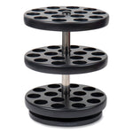 Anchor Collection 3-Tier Single Serve Pod Carousel Countertop Organizer, 9.5 x 9.5 x 11.75, Black