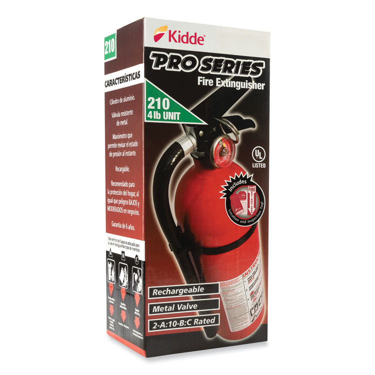 Pro 210 Fire Extinguisher, 2-A, 10-B:C, 4 lb