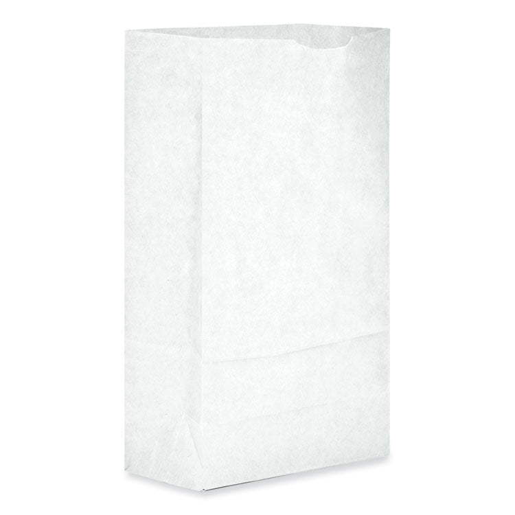 Grocery Paper Bags, 6# Size, 35# Basis Weight, 5.88" x 3.63" x 11", White, 500/Bundle