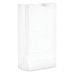 Grocery Paper Bags, 10# Size, 35# Basis Weight, 7" x 4.38" x 13.75", White, 500/Bundle