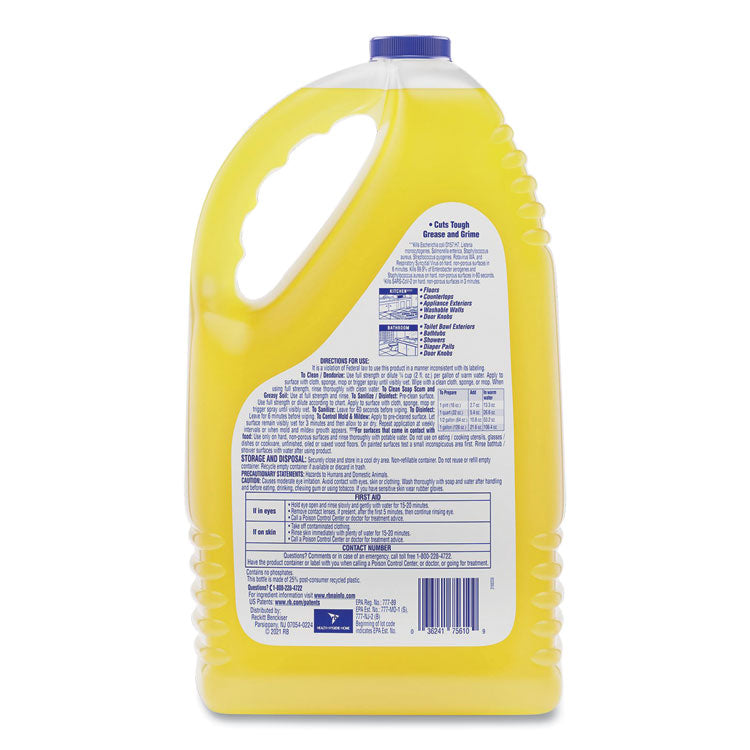 Clean and Fresh Multi-Surface Disinfectant Cleaner, Sparkling Lemon and Sunflower Essence, 144 oz Bottle