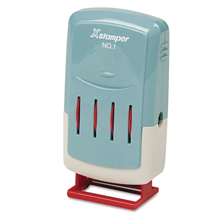 Versadater Line Dater, Message Dater, 1 X 0.16, Pre-Inked, Red