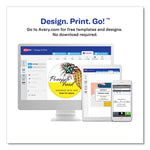 Textured Arched Print-To-The-Edge Labels, Laser Printers, 3 X 2.25, White, 9/sheet, 10 Sheets/pack