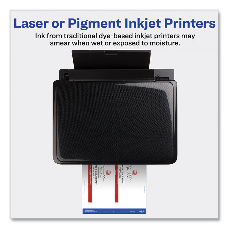 Durable Water-Resistant Wraparound Labels w/ Sure Feed, 3.25 x 7.75, 16/PK