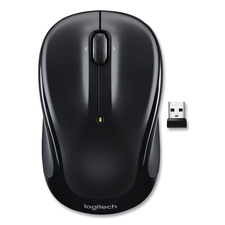 M325S Wireless Mouse, 2.4 GHz Frequency, 32.8 ft Wireless Range, Left/Right Hand Use, Black
