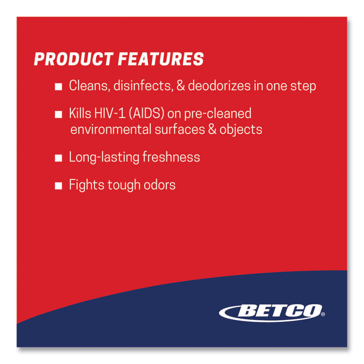 AF315 Disinfectant Cleaner, Citrus Floral Scent, 1 gal Bottle, 4/Carton