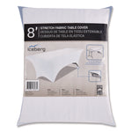 iGear Fabric Table Cover, Polyester, 30 x 72, White